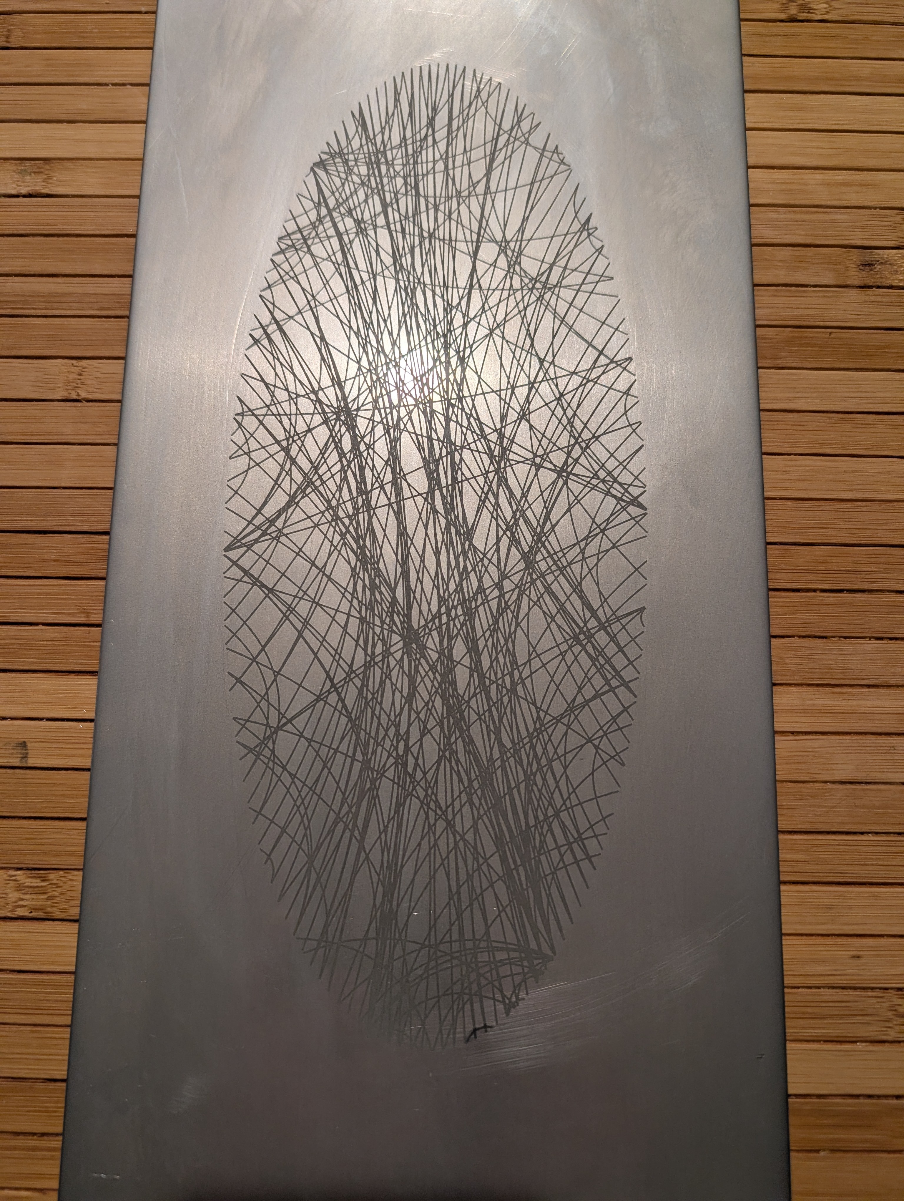 Max pet memorial etched in steel